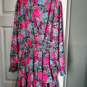 Lilly Pulitzer Pink and Blue Floral Dress